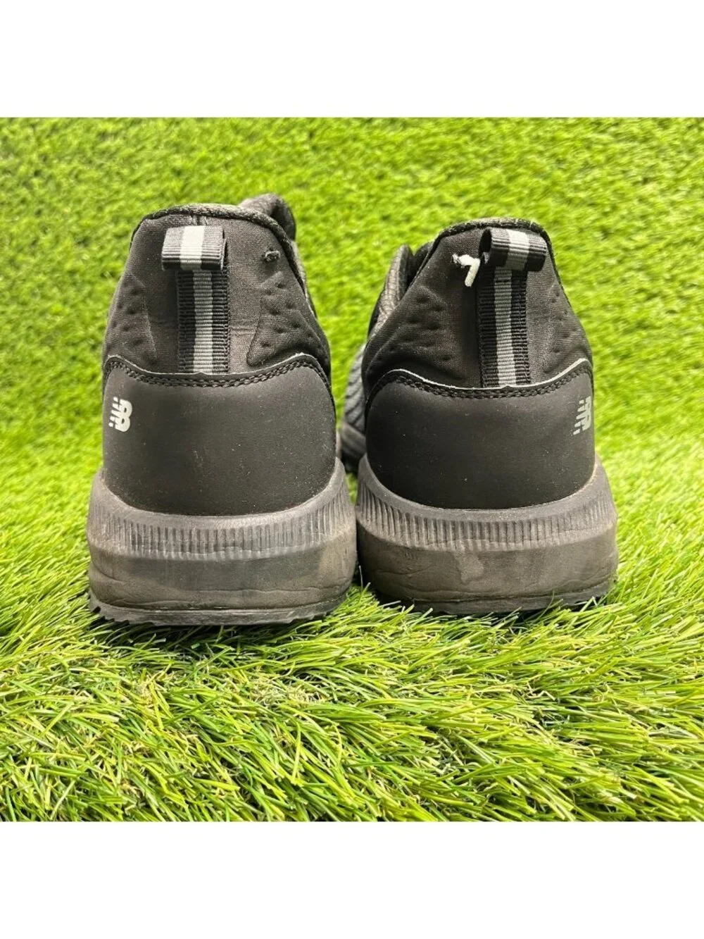 New Balance Speedware Mens Size 10.5 Black White Composite Toe Safety Work Shoes